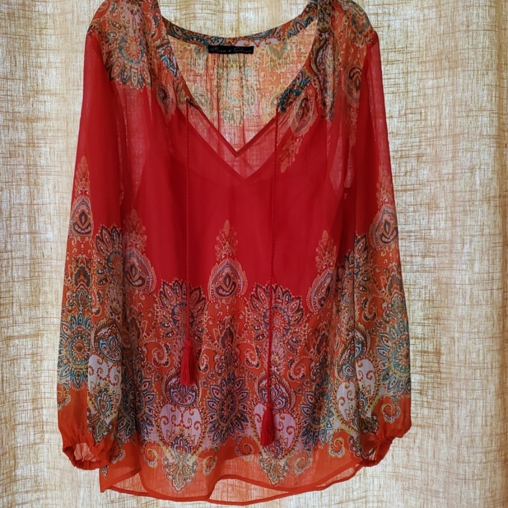 Rose & Olive Blouse and Camisole combo, Summery